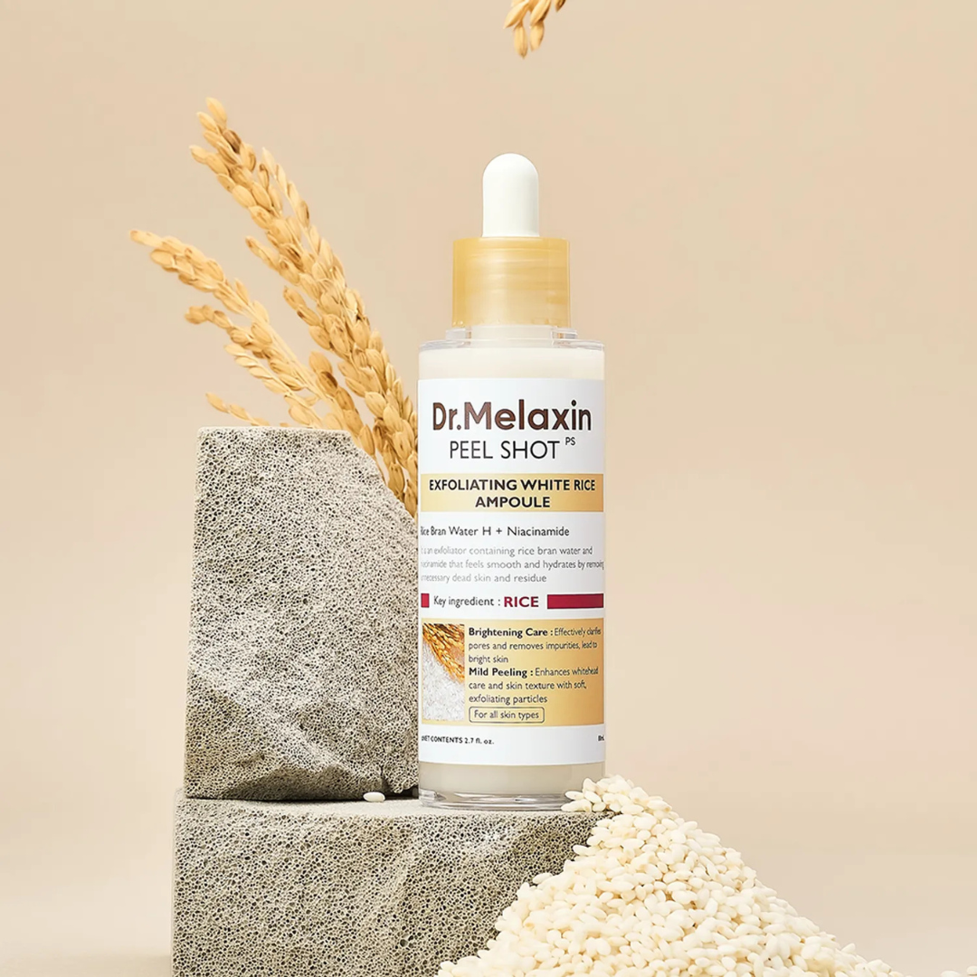 Combo DrMelaxin Rice & Black | Exfoliación Suave y Piel de Porcelana