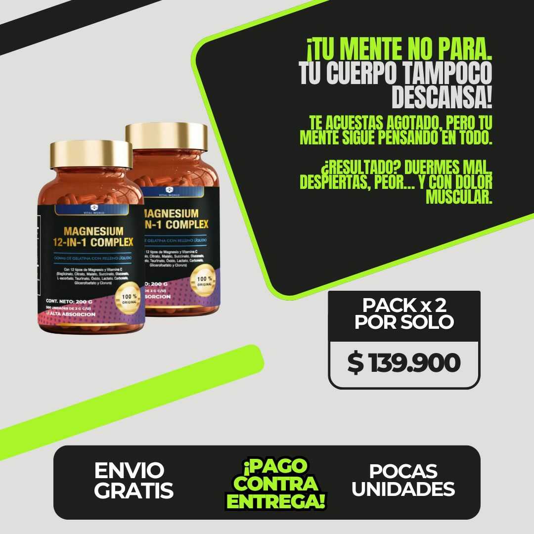 Vital World Magnesio | Tu escape natural del estrés y el insomnio